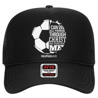 I Can Do All Things Through Christ Soccer Player Christian Trucker Hat