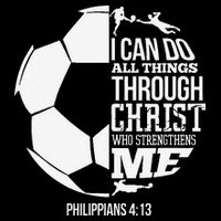 I Can Do All Things Through Christ Soccer Player Christian Wool Snapback Cap