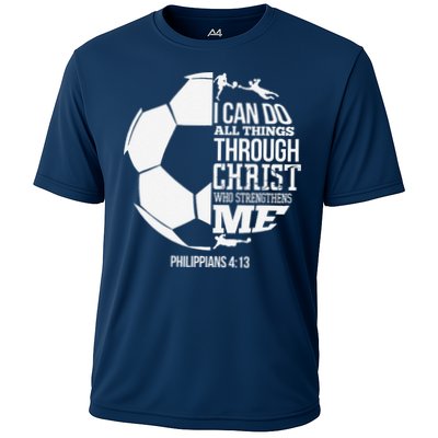 I Can Do All Things Through Christ Soccer Player Christian Performance Shirt