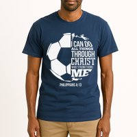 I Can Do All Things Through Christ Soccer Player Christian Tall T-Shirt