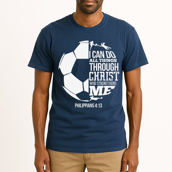 I Can Do All Things Through Christ Soccer Player Christian Tall T-Shirt