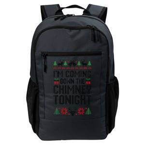 IM Coming Down The Chimney Tonight Funny Couples Matching Daily Commute Backpack