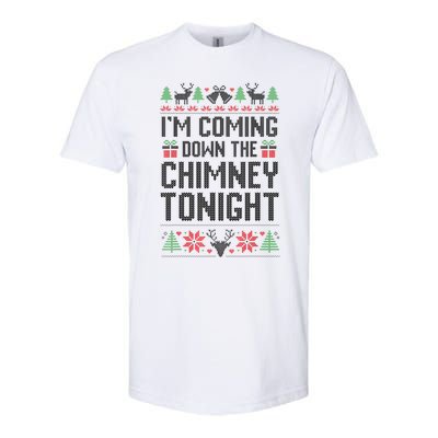 IM Coming Down The Chimney Tonight Funny Couples Matching Softstyle CVC T-Shirt