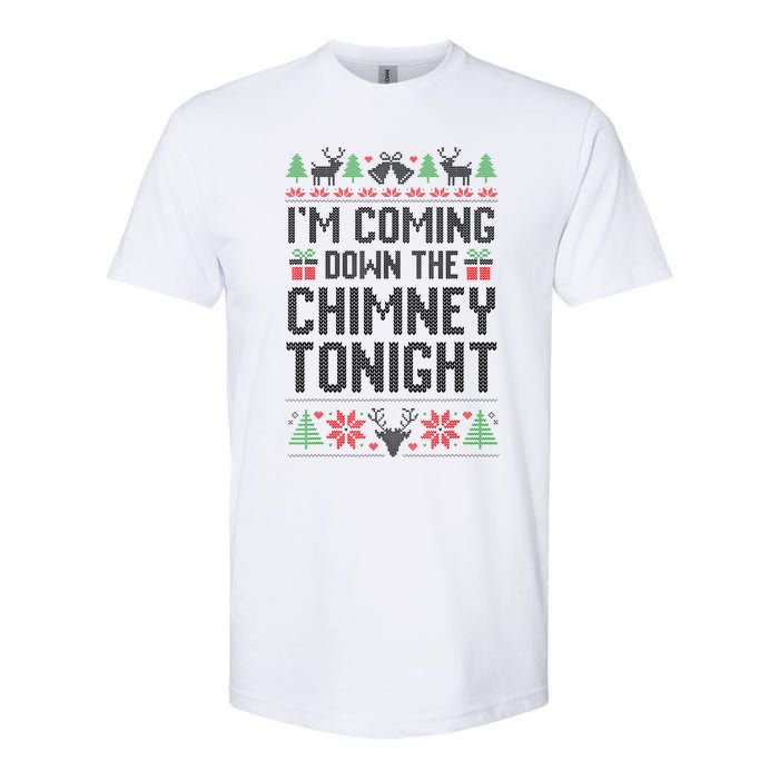 IM Coming Down The Chimney Tonight Funny Couples Matching Softstyle CVC T-Shirt