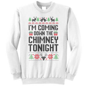 IM Coming Down The Chimney Tonight Funny Couples Matching Sweatshirt