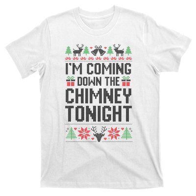 IM Coming Down The Chimney Tonight Funny Couples Matching T-Shirt