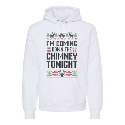 IM Coming Down The Chimney Tonight Funny Couples Matching Premium Hoodie