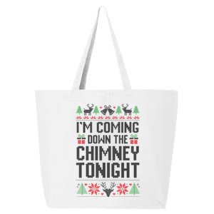 IM Coming Down The Chimney Tonight Funny Couples Matching 25L Jumbo Tote