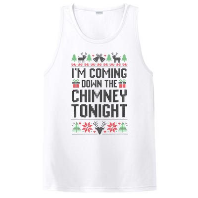 IM Coming Down The Chimney Tonight Funny Couples Matching PosiCharge Competitor Tank