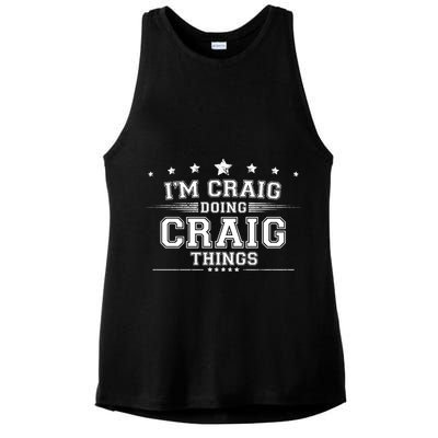 Im Craig Doing Craig Things Ladies PosiCharge Tri-Blend Wicking Tank