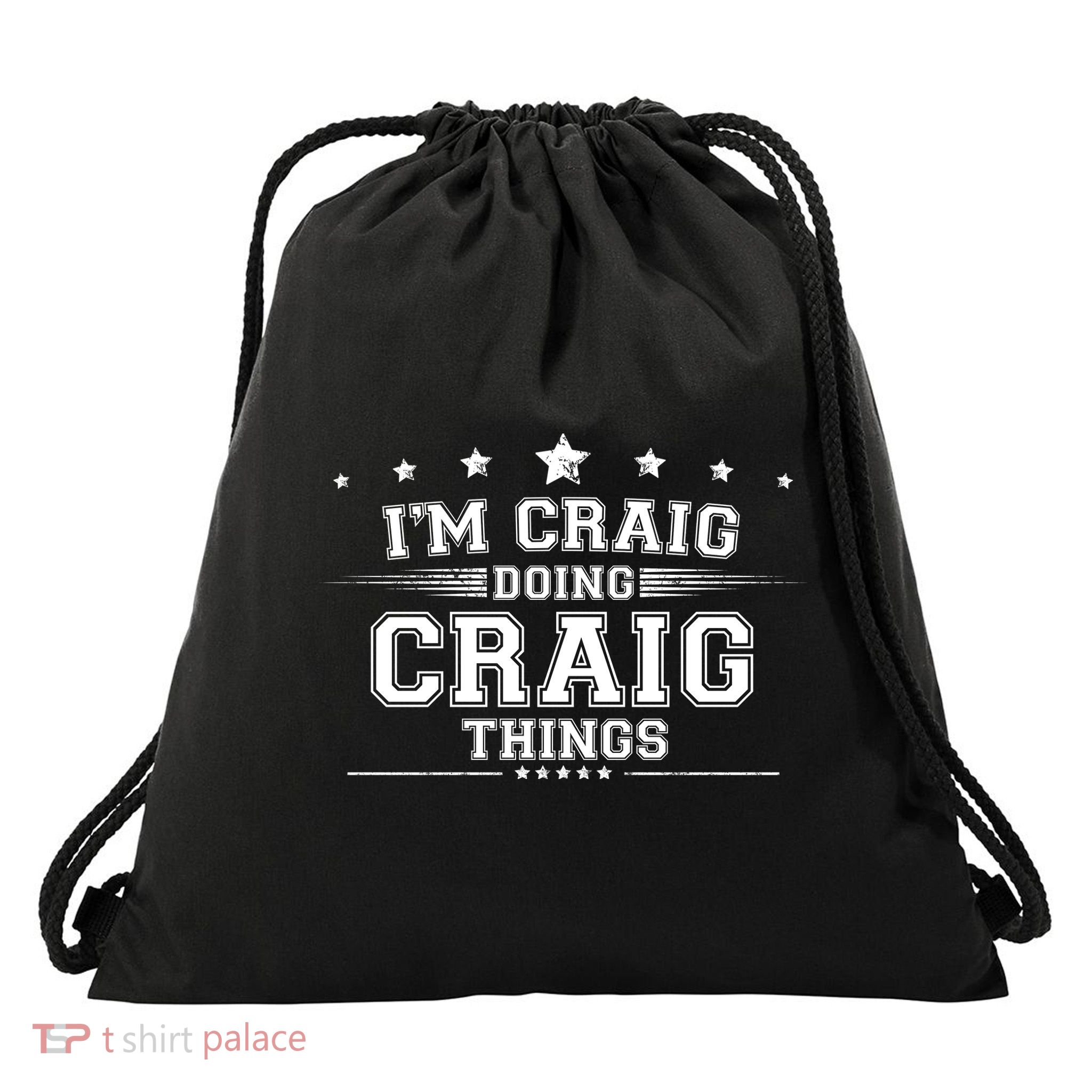 Im Craig Doing Craig Things Drawstring Bag