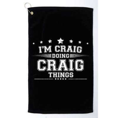 Im Craig Doing Craig Things Golf Towel