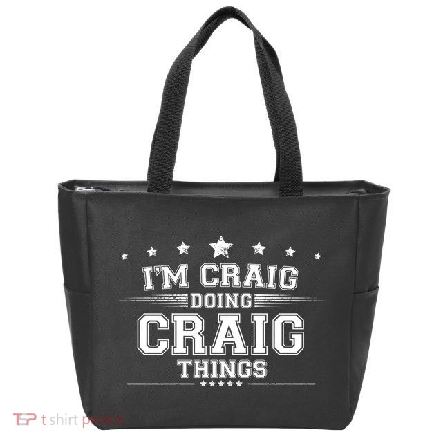 Im Craig Doing Craig Things Zip Tote Bag