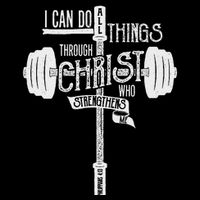 I Can Do All Things Through Christ Christian Bible Workout Cooling Performance Crew T-Shirt