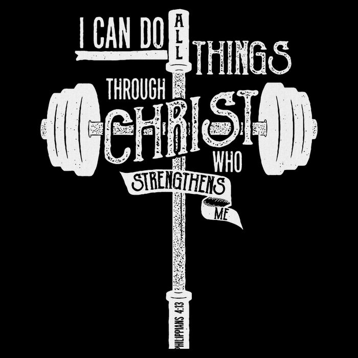I Can Do All Things Through Christ Christian Bible Workout Cooling Performance Crew T-Shirt