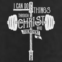 I Can Do All Things Through Christ Christian Bible Workout Adult Drive Performance Visor