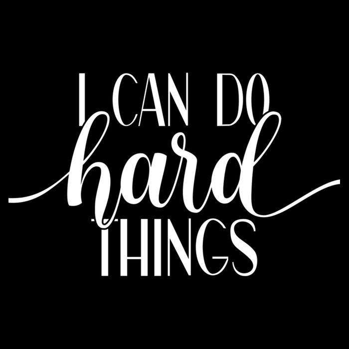 I Can Do Hard Things Gym Motivation Fitness Inspirational Meaningful Gift Drawstring Bag