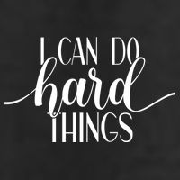 I Can Do Hard Things Gym Motivation Fitness Inspirational Meaningful Gift Golf Towel