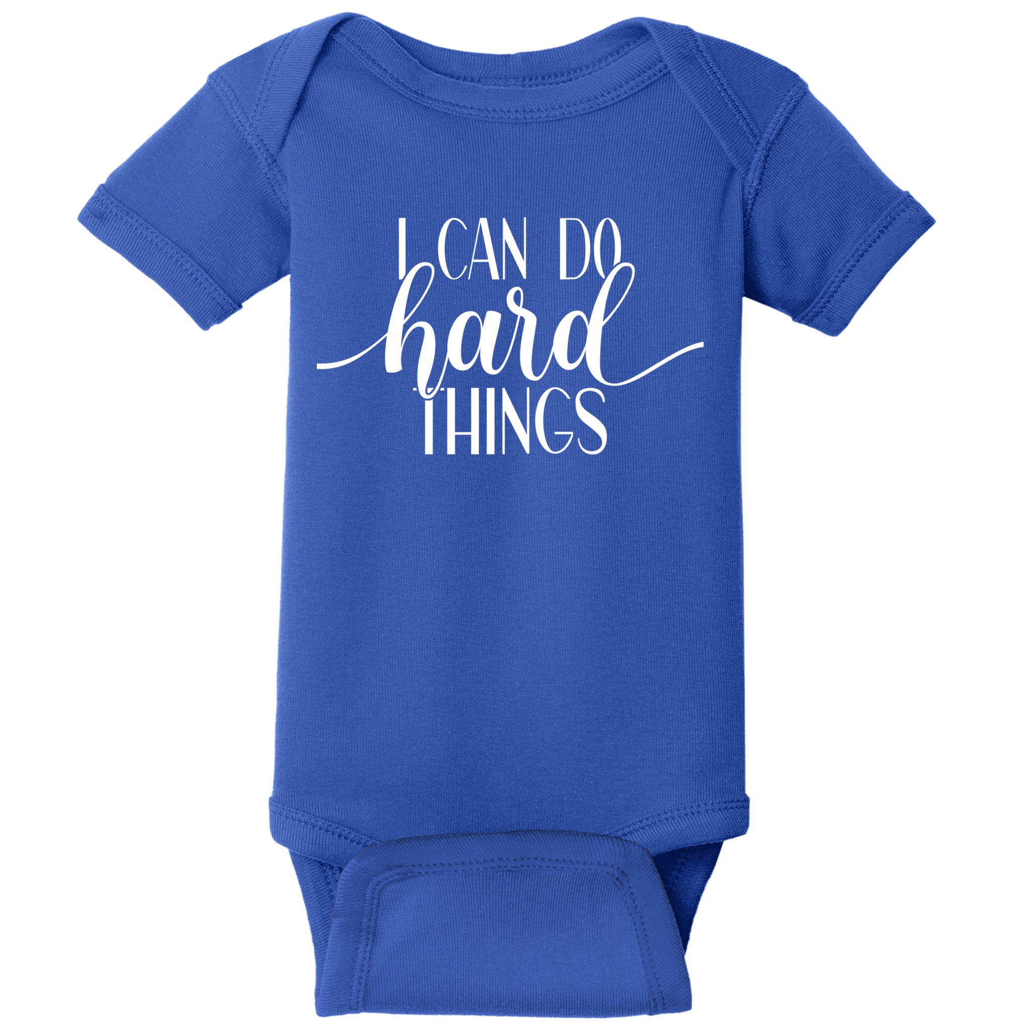I Can Do Hard Things Gym Motivation Fitness Inspirational Meaningful Gift Baby Bodysuit