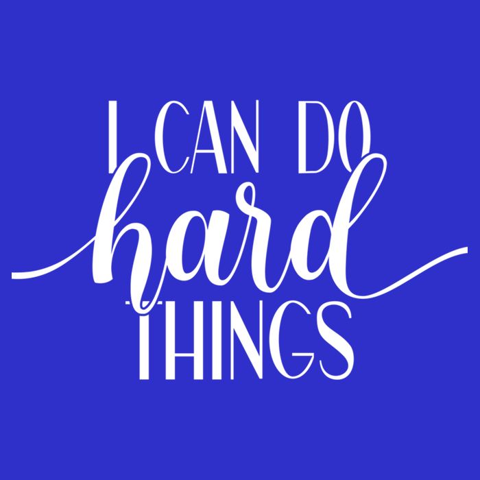 I Can Do Hard Things Gym Motivation Fitness Inspirational Meaningful Gift Women's V-Neck T-Shirt