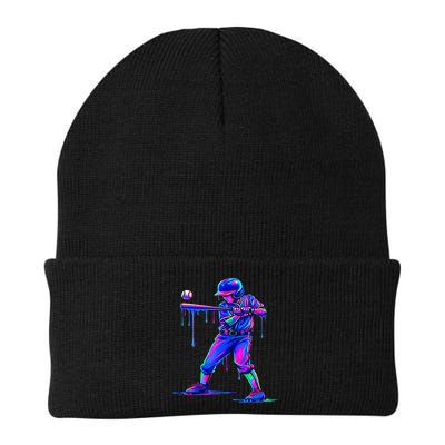 Ice Cream Drip Baseball Melting Bat Player Beanie