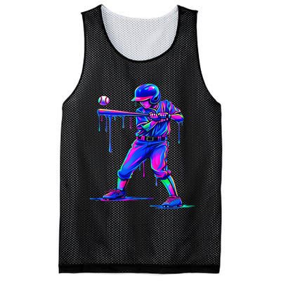 Ice Cream Drip Baseball Melting Bat Player Mesh Reversible Basketball Jersey Tank