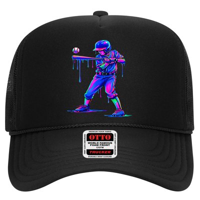 Ice Cream Drip Baseball Melting Bat Player Trucker Hat