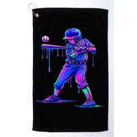 Ice Cream Drip Baseball Melting Bat Player Golf Towel