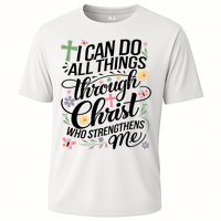 I Can Do All Things Through Christ Religious Christian Faith Cooling Performance Crew T-Shirt