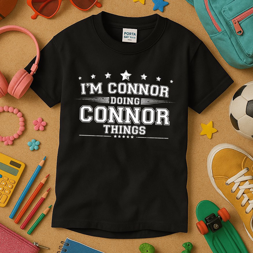 Im Connor Doing Connor Things Kids T-Shirt