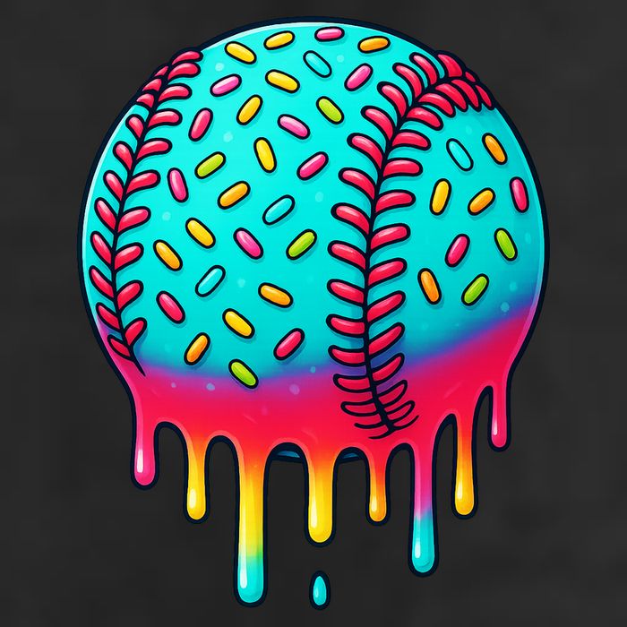 Ice Cream Drip Baseball Stuff Baseball Adult Drive Performance Visor
