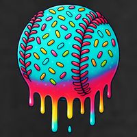 Ice Cream Drip Baseball Stuff Baseball Trucker Hat