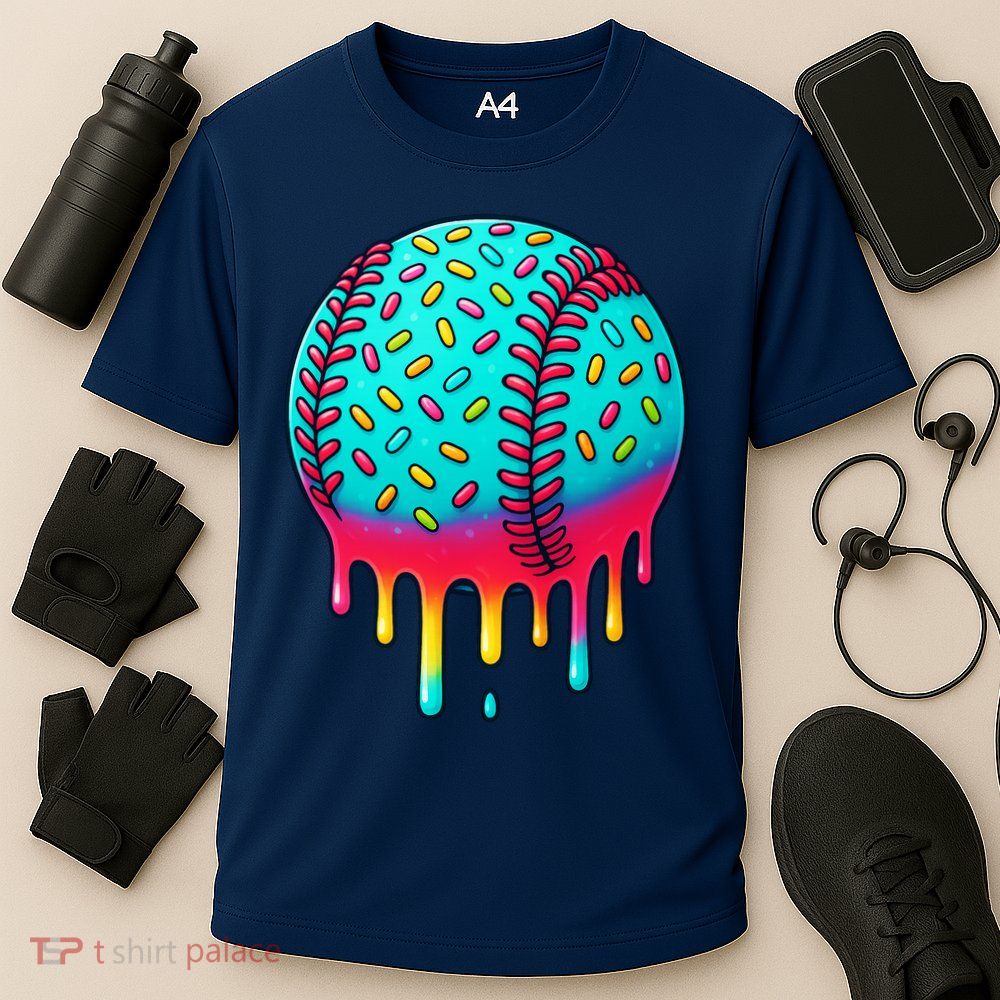 Ice Cream Drip Baseball Stuff Baseball Performance Shirt