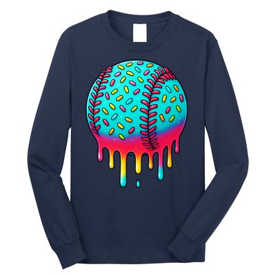 Ice Cream Drip Baseball Stuff Baseball Long Sleeve Shirt