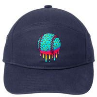 Ice Cream Drip Baseball Stuff Baseball 7-Panel Snapback Hat