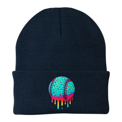 Ice Cream Drip Baseball Stuff Baseball Knit Cap Winter Beanie