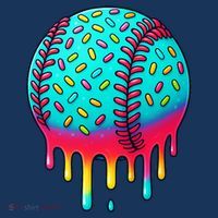 Ice Cream Drip Baseball Stuff Baseball Flatbill Hat
