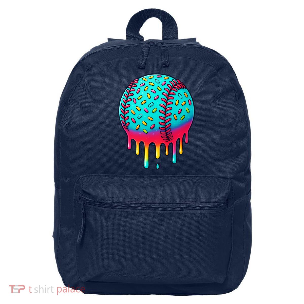 Ice Cream Drip Baseball Stuff Baseball 16 in Basic Backpack