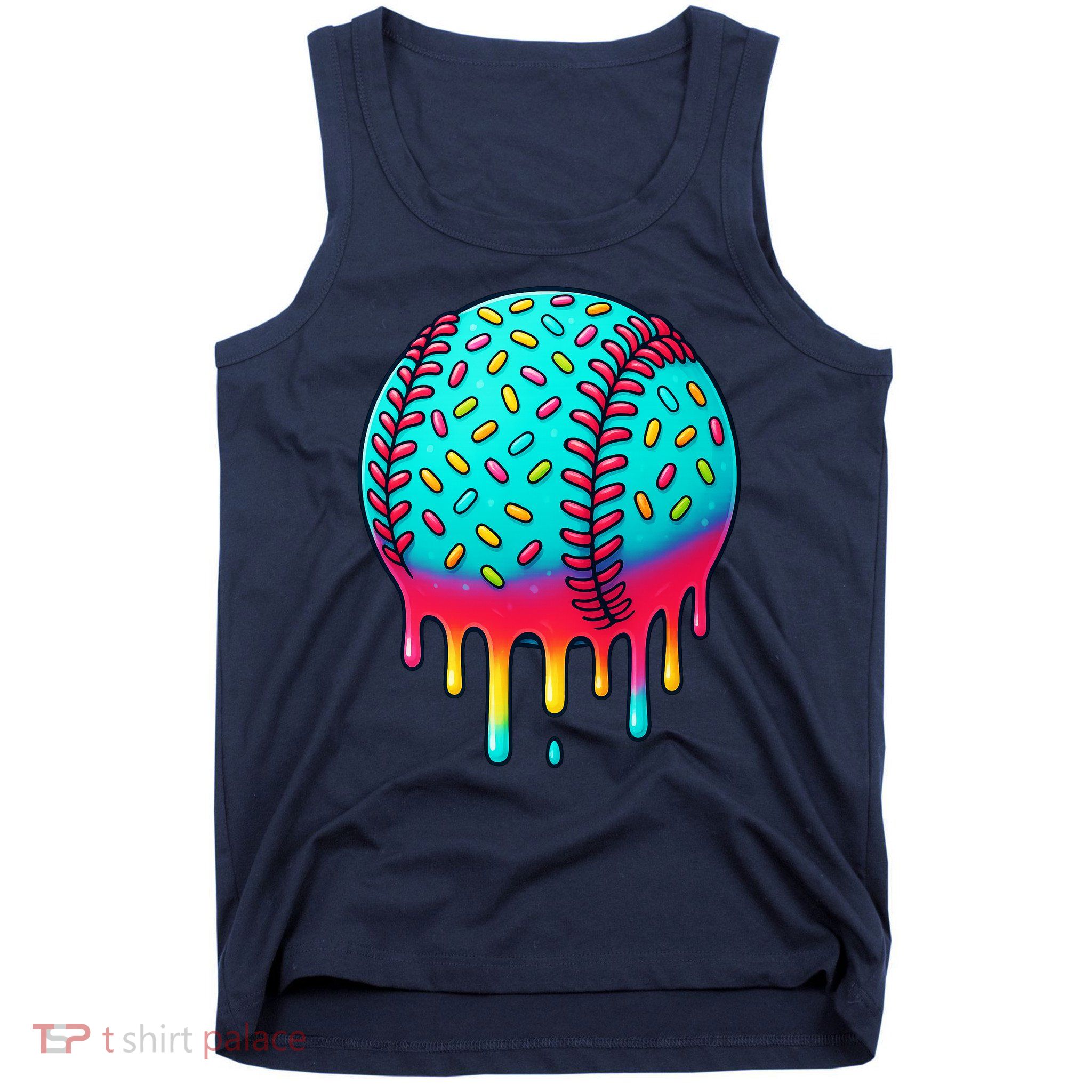 Ice Cream Drip Baseball Stuff Baseball Tank Top