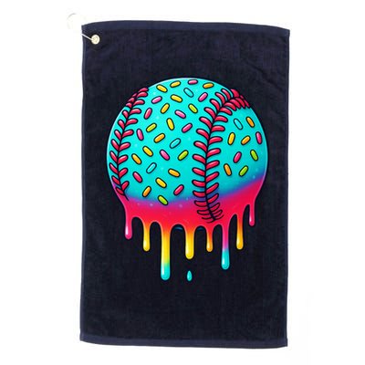 Ice Cream Drip Baseball Stuff Baseball Golf Towel
