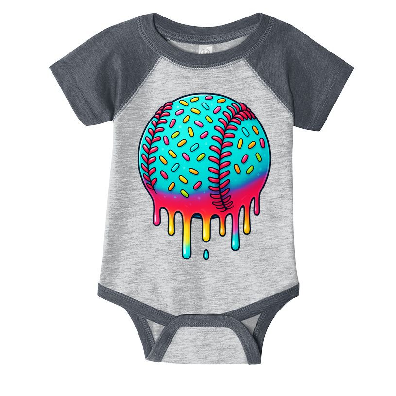 Ice Cream Drip Baseball Stuff Baseball Infant Baby Jersey Bodysuit