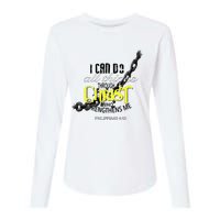 I Can Do All Things Through Christ Philippians 413 Bible Womens Cotton Relaxed Long Sleeve T-Shirt