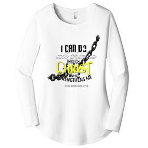 I Can Do All Things Through Christ Philippians 413 Bible Women's Perfect Tri Tunic Long Sleeve Shirt