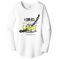 I Can Do All Things Through Christ Philippians 413 Bible Women's Perfect Tri Tunic Long Sleeve Shirt