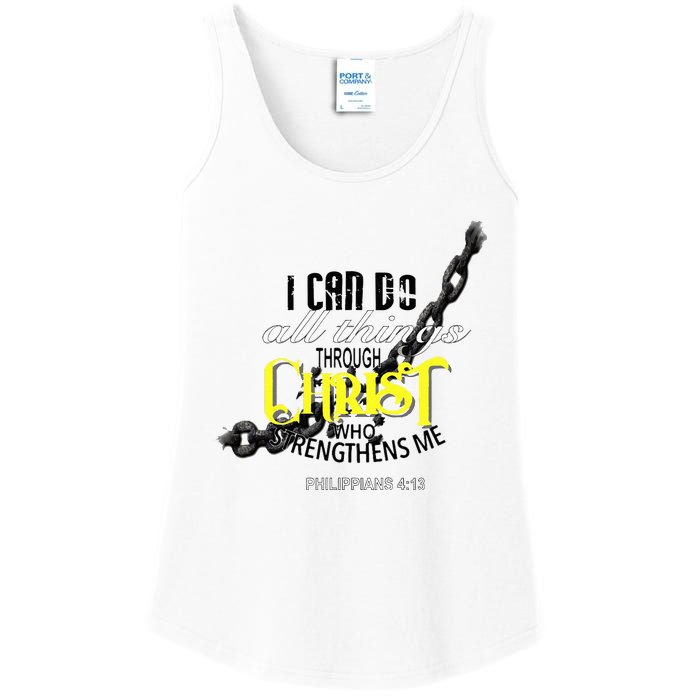 I Can Do All Things Through Christ Philippians 413 Bible Ladies Essential Tank