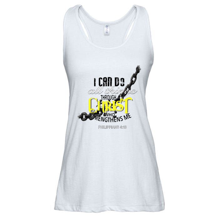 I Can Do All Things Through Christ Philippians 413 Bible Ladies Essential Flowy Tank