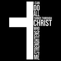 I Can Do All Things Through Christ Who Strengthens Me Women's Crop Top Tee