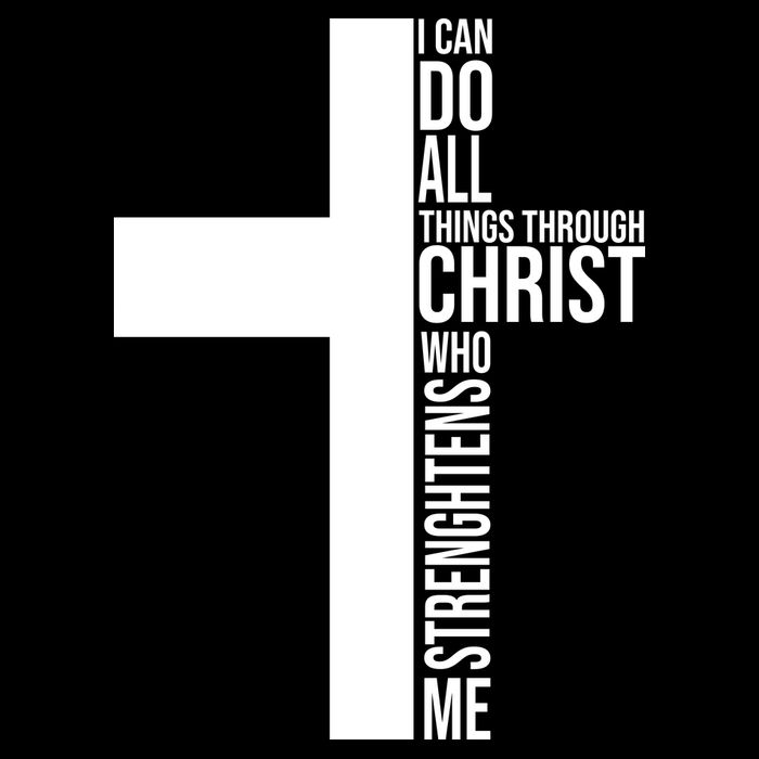 I Can Do All Things Through Christ Who Strengthens Me Women's Crop Top Tee