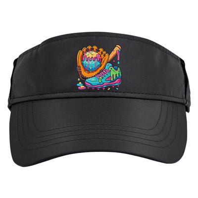 Ice Cream Drip Baseball Stuff Baseball Drip Adult Drive Performance Visor