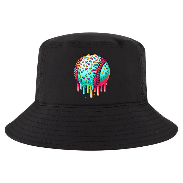 Ice Cream Drip Baseball Stuff Baseball Drip Cool Comfort Performance Bucket Hat